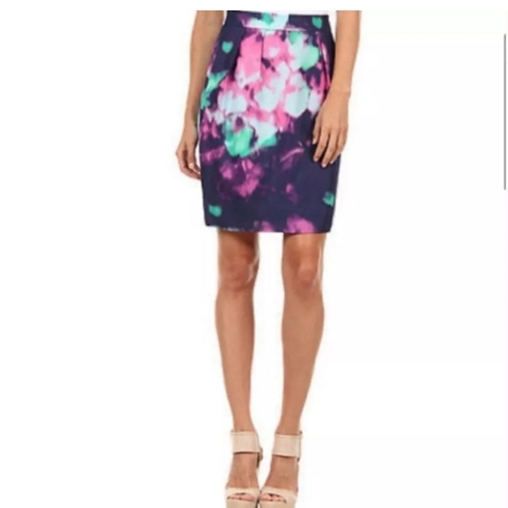 Kate Spade Barry Skirt Simply Cinema Watercolor Size 6 NWT